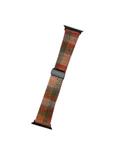   Woolen Strap for Apple Watch 10 46mm / Ultra 2 / Ultra 49mm / 9 8 7 45mm / SE (2023) SE (2022) SE 6 5 4 44mm / 3 2 1 42mm Watch Band - Maple Red