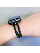 Wrist Band for Apple Watch Series 10 42mm / 9 8 7 41mm / SE (2023) SE (2022) SE 6 5 4 40mm / 3 2 1 38mm Zinc Alloy Watch Strap - Black