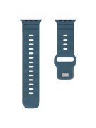 YINGSHEHUI For Apple Watch 10 46mm / Ultra 2 / Ultra 49mm / 9 8 7 45mm / SE (2023) SE (2022) SE 6 5 4 44mm / 3 2 1 42mm Silicone Watch Band - Dark Blue