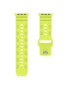 YINGSHEHUI For Apple Watch 10 46mm / Ultra 2 / Ultra 49mm / 9 8 7 45mm / SE (2023) SE (2022) SE 6 5 4 44mm / 3 2 1 42mm Silicone Watch Band - Fluorescent Green