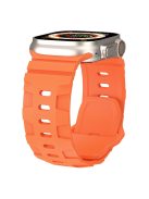 YINGSHEHUI For Apple Watch 10 46mm / Ultra 2 / Ultra 49mm / 9 8 7 45mm / SE (2023) SE (2022) SE 6 5 4 44mm / 3 2 1 42mm Silicone Watch Band - Orange