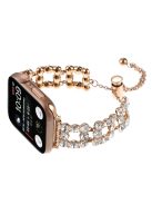 Zinc Alloy Band for Apple Watch 10 46mm / Ultra 2 / Ultra 49mm / 9 8 7 45mm / SE (2023) SE (2022) SE 6 5 4 44mm / 3 2 1 42mm Watch Strap - Rose Gold