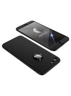   R-PROTECT Apple iPhone 8 / 7 GKK Tok 360 Előlap-Hátlapi Védelemmel Full Body Protection Fekete