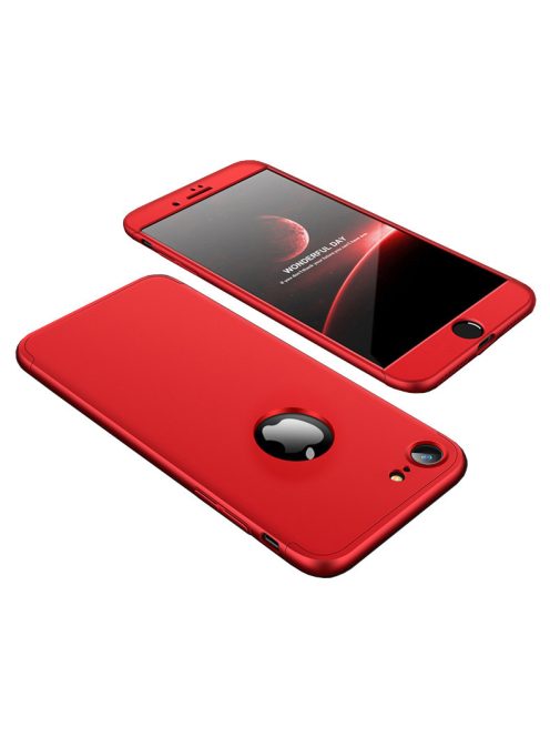 R-PROTECT Apple iPhone 8 / 7 GKK Tok 360 Előlap-Hátlapi Védelemmel Full Body Protection Piros