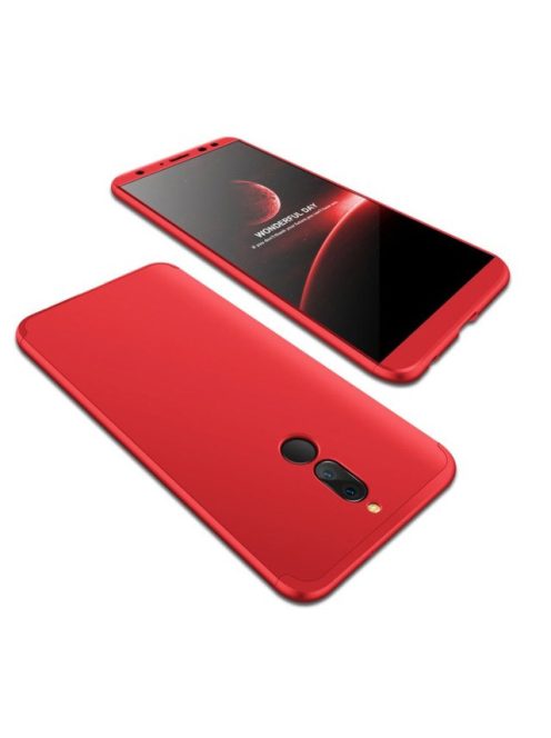R-PROTECT Huawei Mate 10 LiteGKK Tok 360 Előlap-Hátlapi Védelemmel Full Body Protection Piros