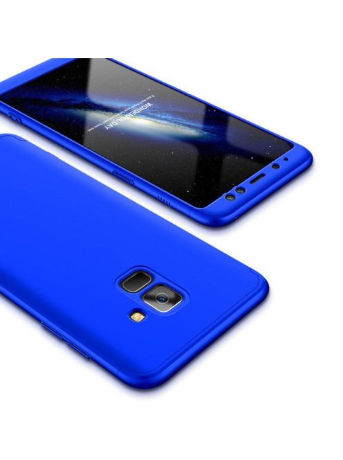 R-PROTECT Samsung Galaxy A6 2018 A600 GKK Tok 360 Előlap-Hátlapi Védelemmel Full Body Protection Kék