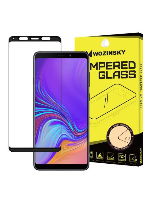 Samsung Galaxy A9 2018 A920 Üvegfólia 3D FullSize, Tokbarát, Hajlított, Extra Erős Wozinsky Tempered Glass