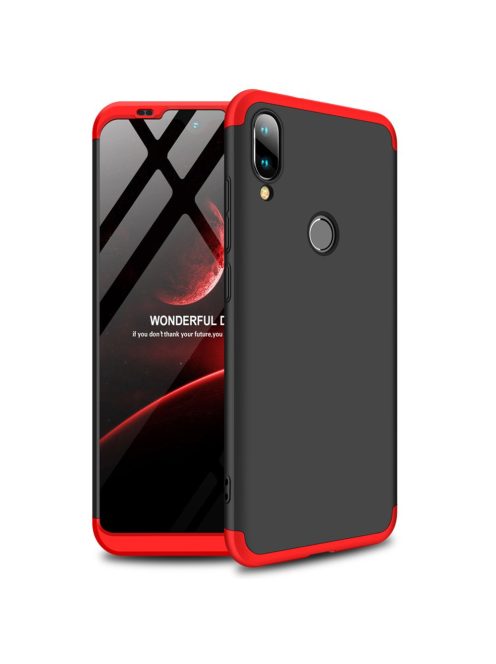 R-PROTECT Xiaomi Mi Play GKK Tok 360 Előlap-Hátlapi Védelemmel Full Body Protection Fekete-Piros