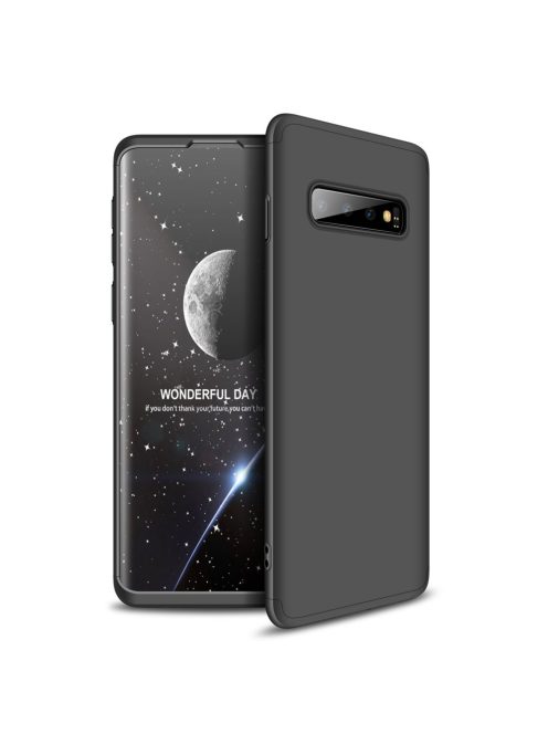 R-PROTECT Samsung Galaxy S10 GKK Tok 360 Előlap-Hátlapi Védelemmel Full Body Protection Fekete