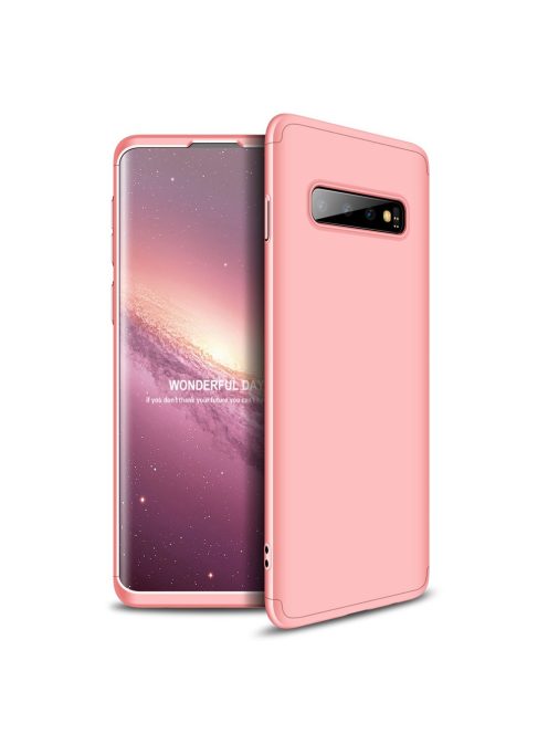 R-PROTECT Samsung Galaxy S10 GKK Tok 360 Előlap-Hátlapi Védelemmel Full Body Protection Pink