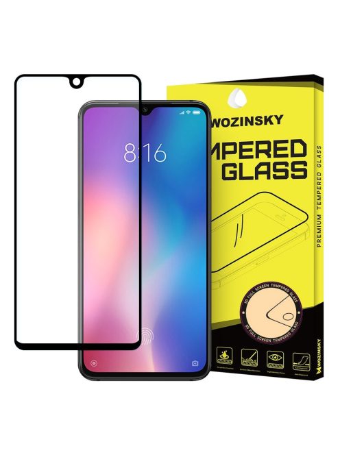 Xiaomi Mi 9 SE Üvegfólia 3D FullSize, Tokbarát, Hajlított, Extra Erős Wozinsky Tempered Glass