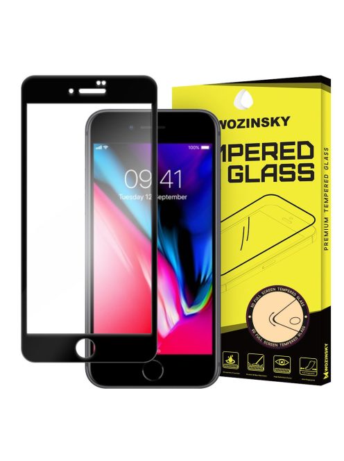 iPhone SE 2020 / iPhone 8 / iPhone 7 Üvegfólia 3D FullSize, Tokbarát, Hajlított, Extra Erős Wozinsky Tempered Glass