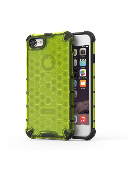 R-PROTECT iPhone 8 / iPhone 7 Szilikon Tok Honeycomb TPU Zöld