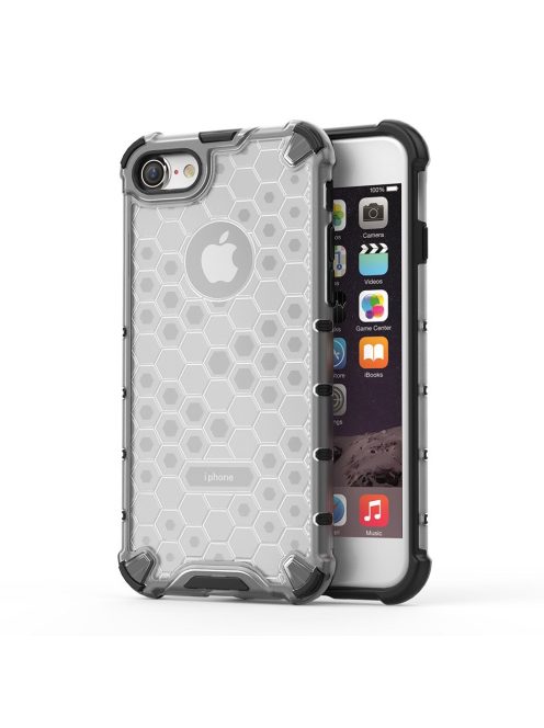 R-PROTECT iPhone 8 / iPhone 7 Szilikon Tok Honeycomb TPU Áttetsző
