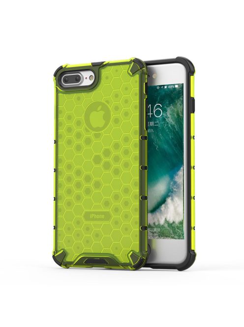 R-PROTECT iPhone 8 Plus / iPhone 7 Plus Szilikon Tok Honeycomb TPU Zöld