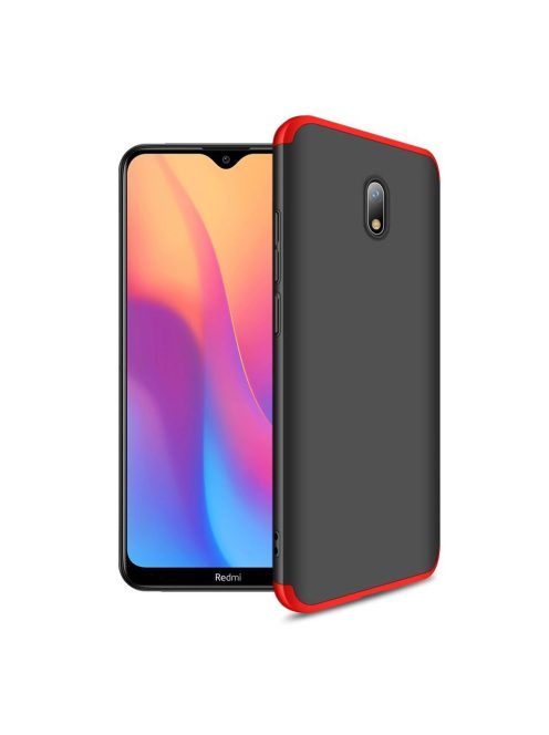 R-PROTECT Xiaomi Redmi 8AGKK Tok 360 Előlap-Hátlapi Védelemmel Full Body Protection Fekete-Piros