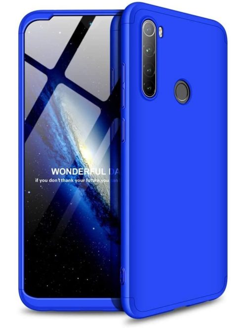 R-PROTECT Xiaomi Redmi Note 8T GKK Tok 360 Előlap-Hátlapi Védelemmel Full Body Protection Kék