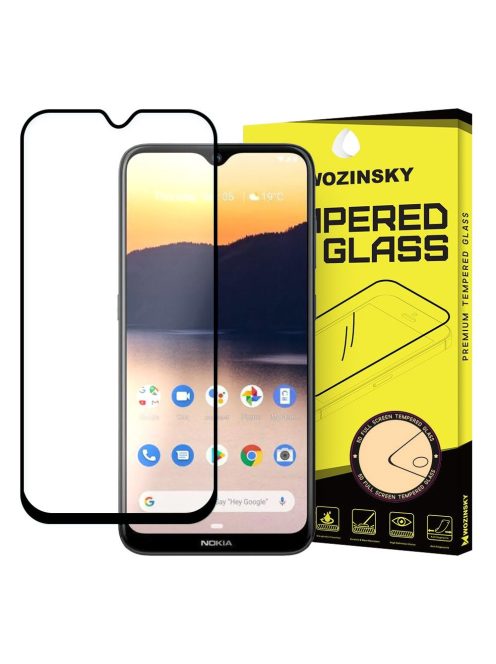 Nokia 2.3 Üvegfólia 3D FullSize, Tokbarát, Hajlított, Extra Erős Wozinsky Tempered Glass