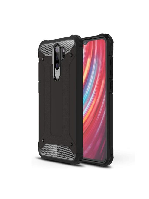 R-PROTECT Oppo A9 (2020) / Oppo A5 (2020) Ütésálló Tok Defender 2in1 PC TPU Hybrid Fekete