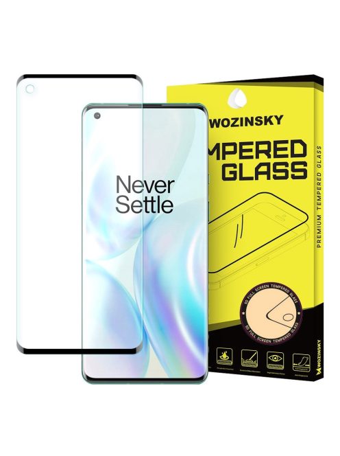 OnePlus 8 Üvegfólia 3D FullSize, Tokbarát, Hajlított, Extra Erős Wozinsky Tempered Glass