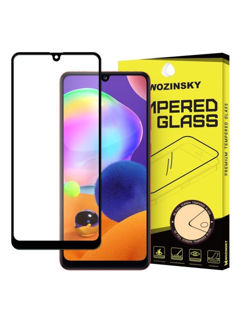 Samsung Galaxy A31 Üvegfólia 3D FullSize, Tokbarát, Hajlított, Extra Erős Wozinsky Tempered Glass
