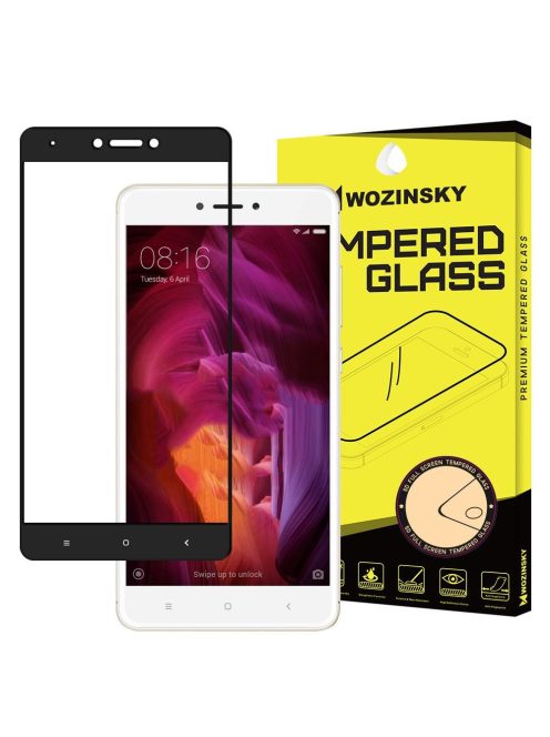 Xiaomi Redmi Note 4 (MediaTek) Üvegfólia 3D FullSize, Tokbarát, Hajlított, Extra Erős Wozinsky Tempered Glass
