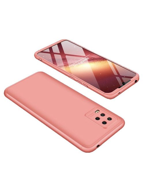 R-PROTECT Xiaomi Mi 10 Lite GKK Tok 360 Előlap-Hátlapi Védelemmel Full Body Protection Pink