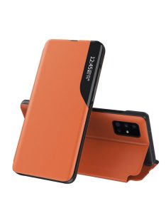   R-PROTECT Samsung Galaxy S20 Notesz Tok ECO VIEW Elegant BookCase Narancssárga
