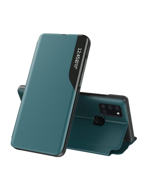 R-PROTECT Samsung Galaxy A21S Notesz Tok ECO VIEW Elegant BookCase Zöld