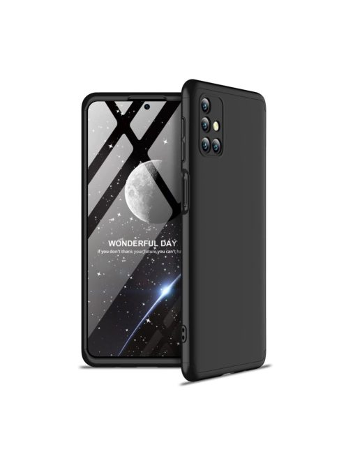 R-PROTECT Samsung Galaxy M31s GKK Tok 360 Előlap-Hátlapi Védelemmel Full Body Protection Fekete