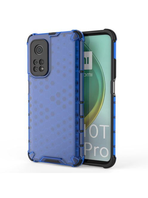 R-PROTECT Xiaomi Mi 10T Pro / Xiaomi Mi 10T Szilikon Tok Honeycomb TPU Kék
