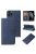 R-PROTECT iPhone 11 Pro Max Notesz Tok Elegant Magnet Kitámasztható Kártyatartóval Kék