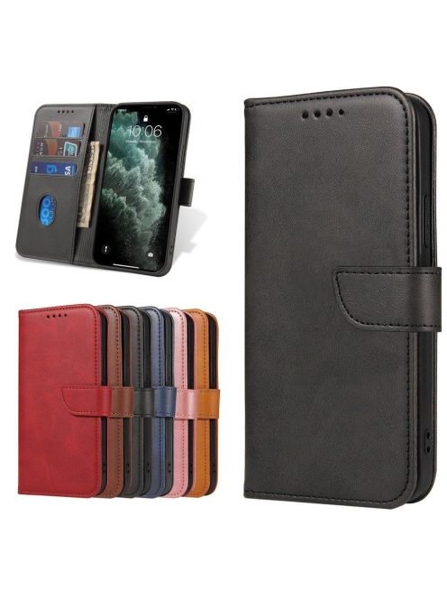 R-PROTECT Samsung Galaxy Note 10 Lite Notesz Tok Elegant Magnet Kitámasztható Kártyatartóval Fekete
