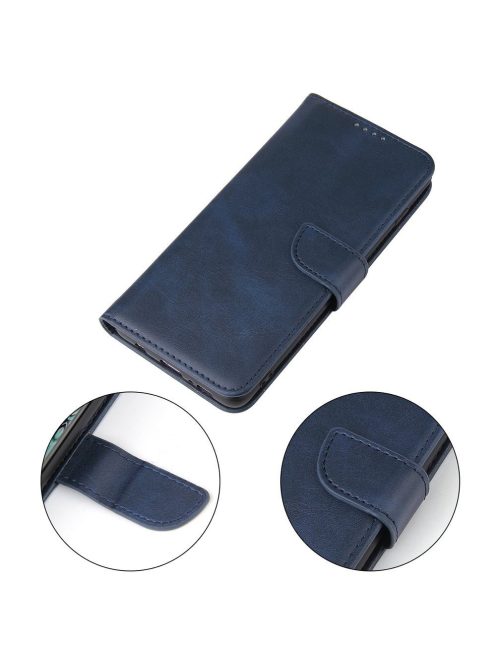 R-PROTECT Samsung Galaxy S10+ (S10 Plus) Notesz Tok Elegant Magnet Kitámasztható Kártyatartóval Kék