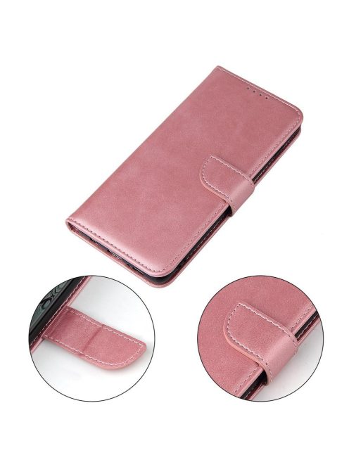 R-PROTECT Samsung Galaxy S10+ (S10 Plus) Notesz Tok Elegant Magnet Kitámasztható Kártyatartóval Rózsaszín