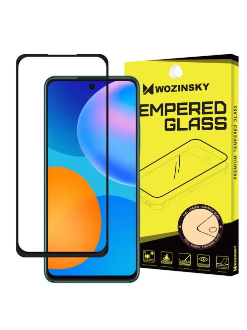 Huawei P Smart 2021 Üvegfólia 3D FullSize, Tokbarát, Hajlított, Extra Erős Wozinsky Tempered Glass