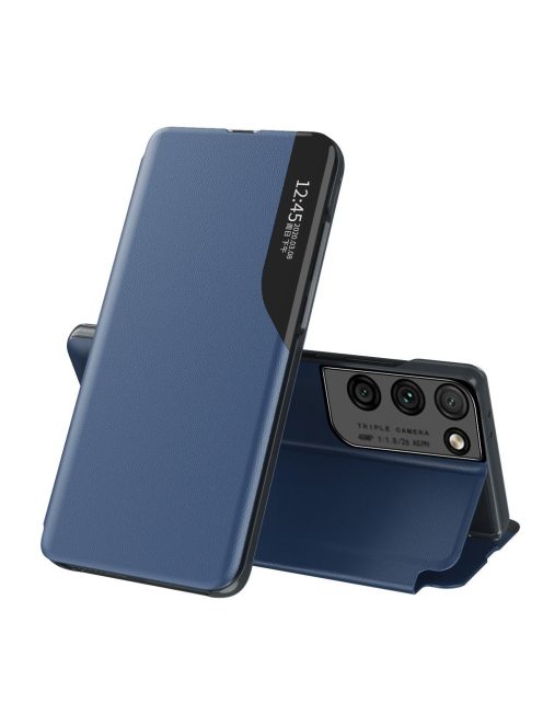 R-PROTECT Samsung Galaxy S21 Ultra 5G Notesz Tok ECO VIEW Elegant BookCase Kék