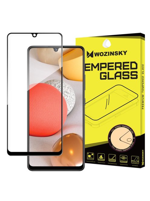 Samsung Galaxy A42 5G Üvegfólia 3D FullSize, Tokbarát, Hajlított, Extra Erős Wozinsky Tempered Glass