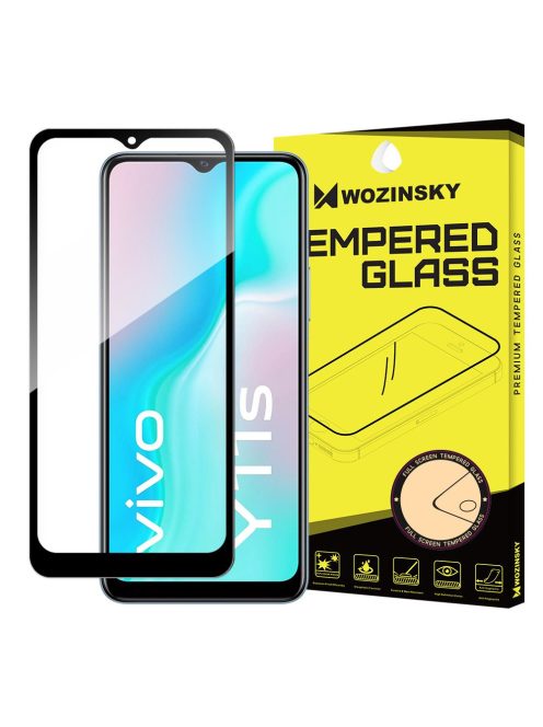 Vivo Y11s Üvegfólia 3D FullSize, Tokbarát, Hajlított, Extra Erős Wozinsky Tempered Glass