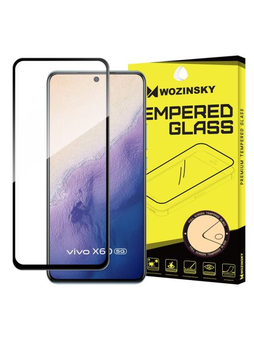 Vivo X60 Üvegfólia 3D FullSize, Tokbarát, Hajlított, Extra Erős Wozinsky Tempered Glass