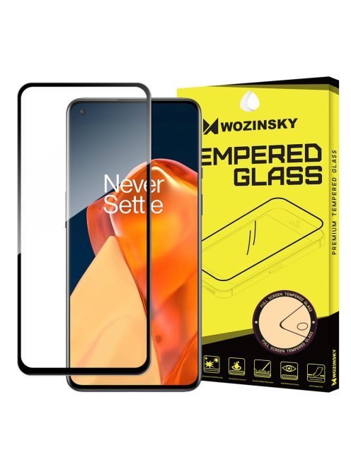 OnePlus 9 Üvegfólia 3D FullSize, Tokbarát, Hajlított, Extra Erős Wozinsky Tempered Glass