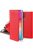 Huawei P Smart PRO 2019 Notesz Tok Flip Magnet Kártyatartóval Piros